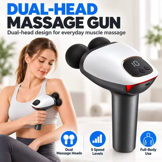 Dual-Head Percussion Massage Gun