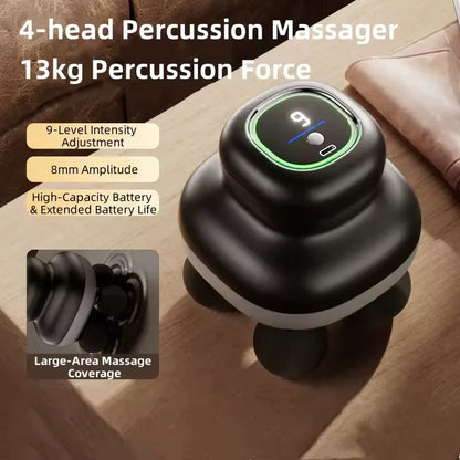 4-Head Percussion Body Massager